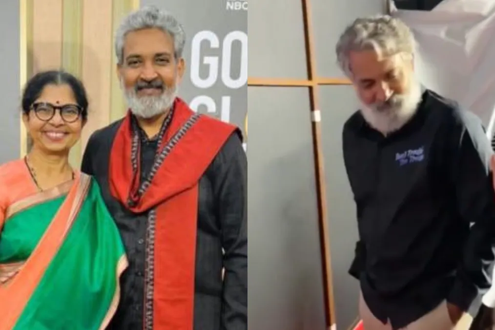 ರೀ ನಡೀರಿ.. ರಾಜಮೌಳಿಯನ್ನು ತಳ್ಳಿದ ಪತ್ನಿ ರಮಾ; ವೀಡಿಯೋ ವೈರಲ್
