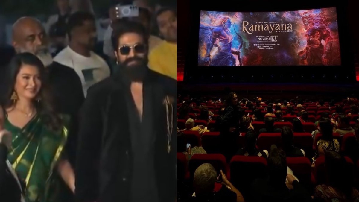 ಅಮೆರಿಕಾದಲ್ಲಿ 'ರಾಮಾಯಣ' ಪ್ರೀಮಿಯರ್ ಶೋ; ಪತ್ನಿ ಜೊತೆ ಹೋದ ಯಶ್‌ಗೆ ರಾವಣ ರಾವಣ ಎಂದು ಜೈಕಾರ